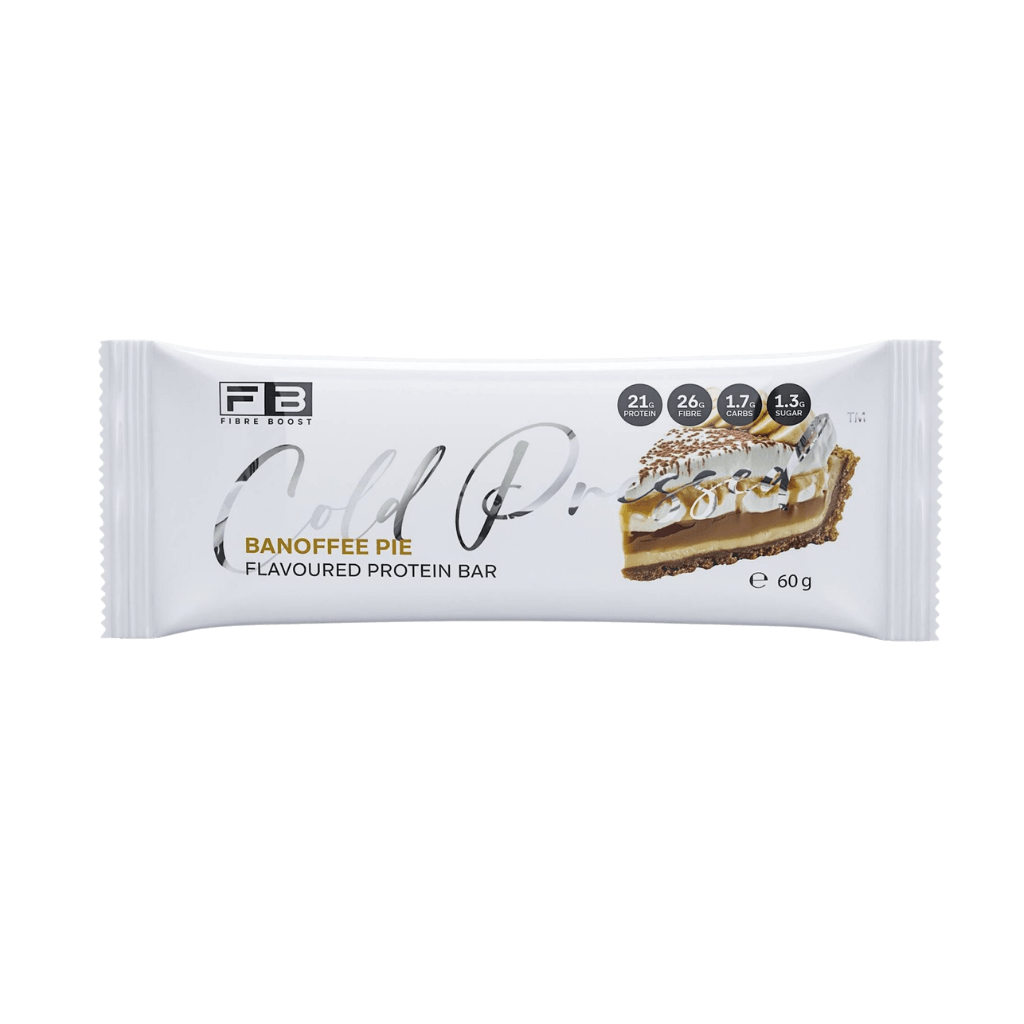 Cold Pressed Protein Bar Fibre Boost High protein bars Box of 12 Banoffee Pie