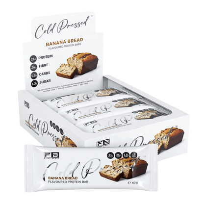 Cold Pressed Protein Bar Fibre Boost High protein bars Box of 12 Banana Bread
