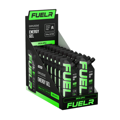 Fuelr Caffeinated Energy Gel Fuelr Energy gels 20 Pack Green Apple