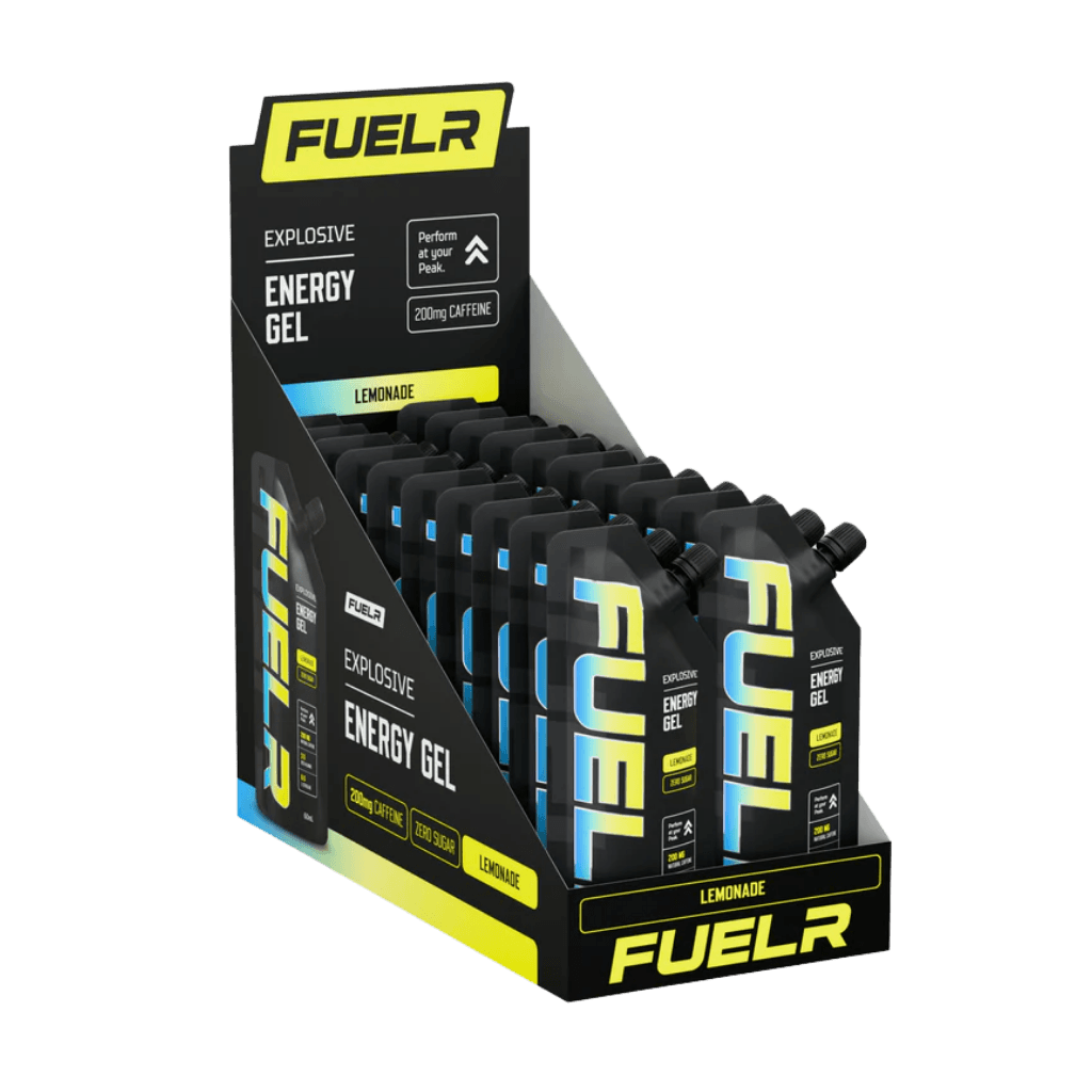 Fuelr Caffeinated Energy Gel Fuelr Energy gels 20 Pack Lemonade