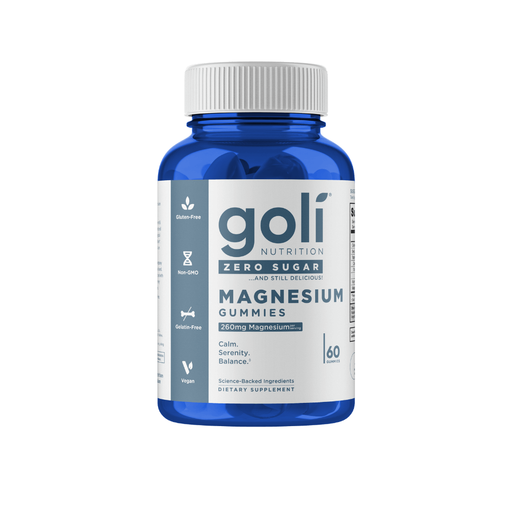 Zero Sugar Magnesium Gummies & GOLI-Mag-Gum-60-Ber-NoSUG