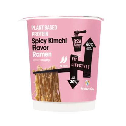 Plant Based Protein Ramen Hethstia Protein snacks 6 Pack Spicy Kimchi