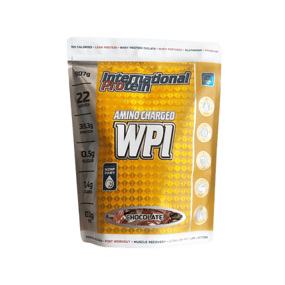 Amino Charged WPI International Protein Whey protein isolate 22 Serves (900g) Chocolate