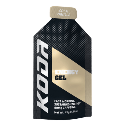 Energy Gels (2) & Energy Gels Koda Energy gels 24 Pack Cola Vanilla (80mg Caffeine)