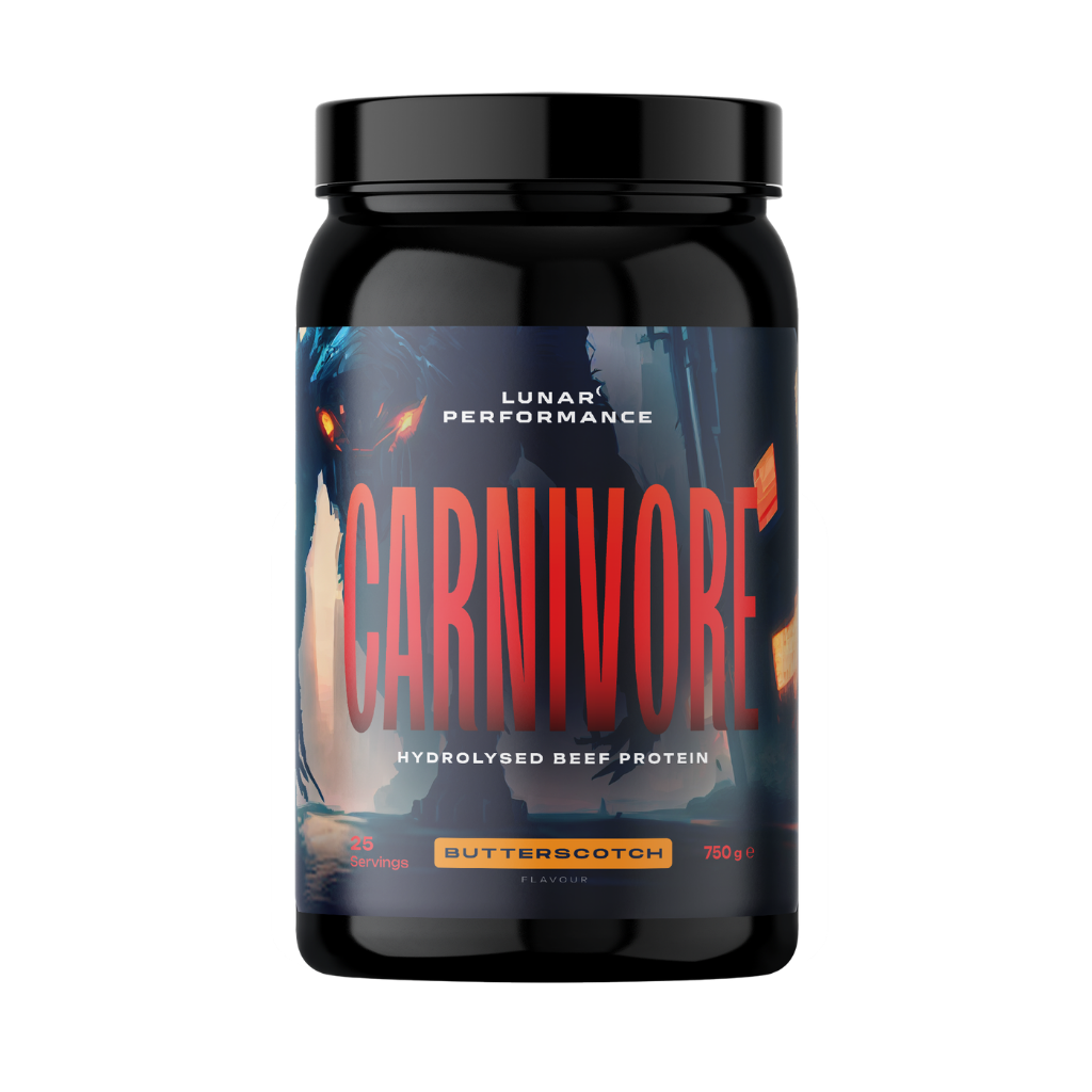 Carnivore Beef Protein Isolate Lunar Performance Collagen protein powder 25 Serves Butterscotch