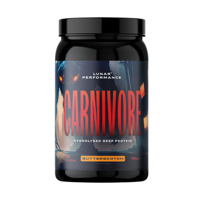 Carnivore Beef Protein Isolate Lunar Performance Collagen protein powder 25 Serves Butterscotch