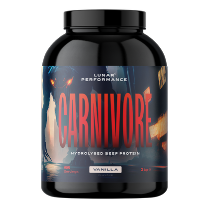 Carnivore Beef Protein Isolate Lunar Performance Collagen protein powder 66 Serves Vanilla