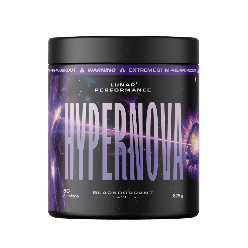 HyperNova Lunar Performance High stim pre workout 50/25 Serves Blackcurrant