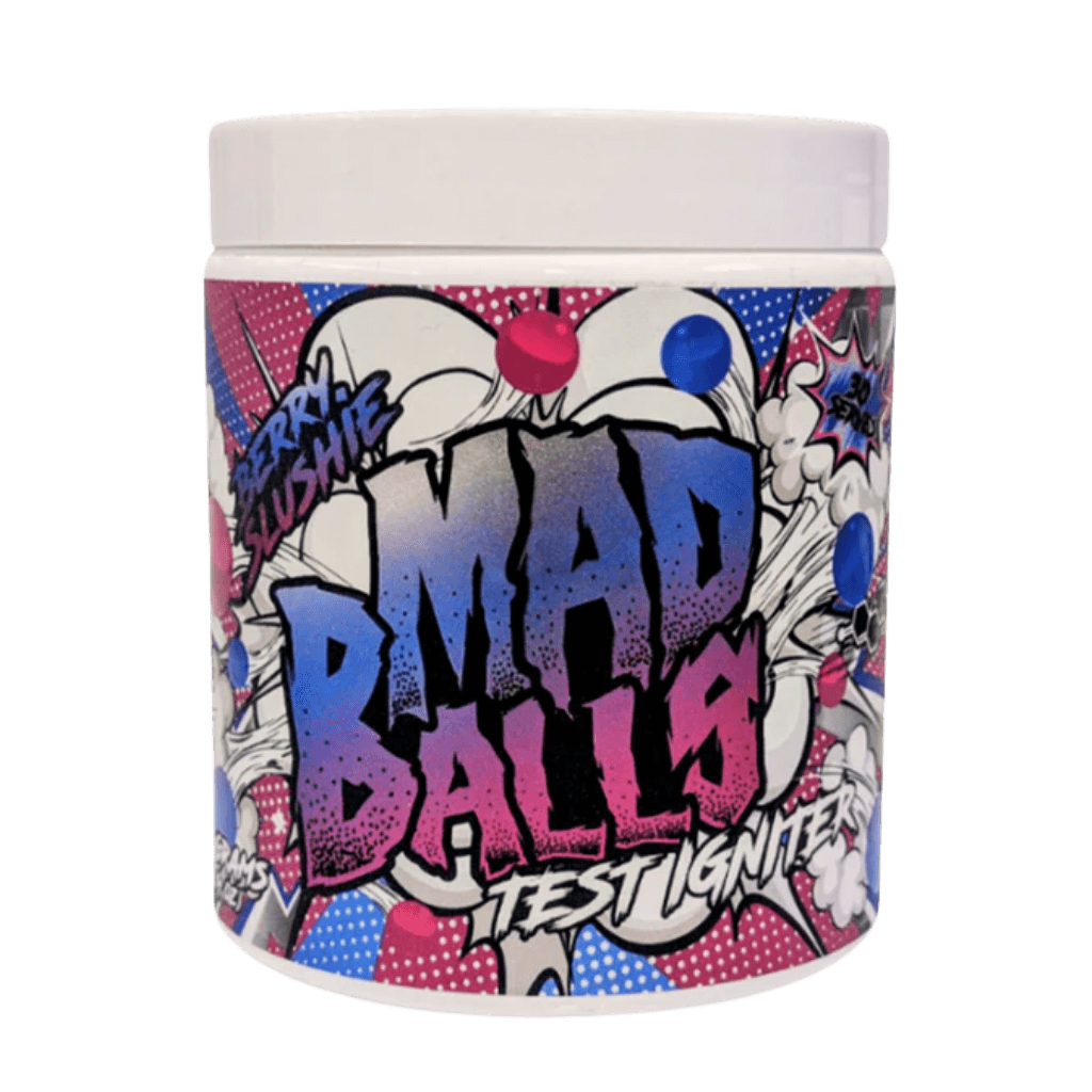 Mad Balls & Mad Balls Mad Science Testosterone boosters supplements 30 Serves Berry Slushie