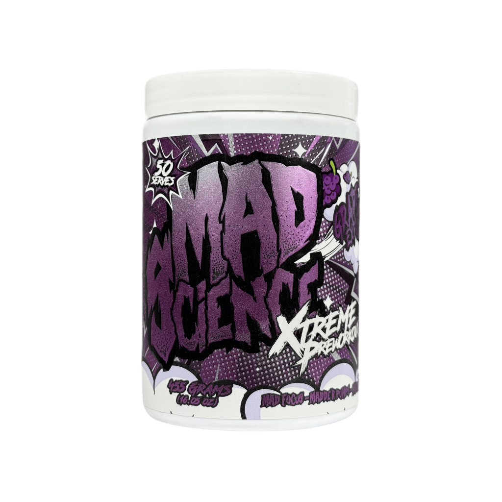 Mad Science Xtreme Pre Workout Mad Science Super high stimulant pre workout powder 50 Serves Grape Explosion