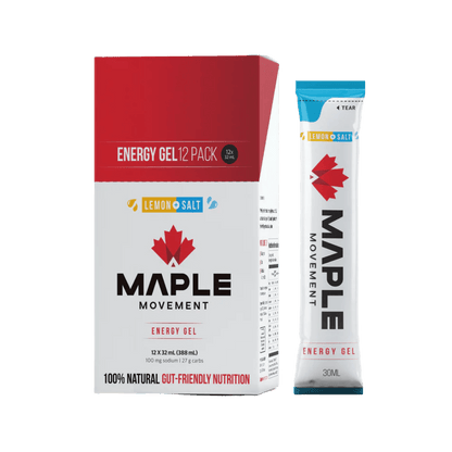 Energy Gels & Energy Gels Maple Movement Energy gels Box of 12 Lemon + Salt