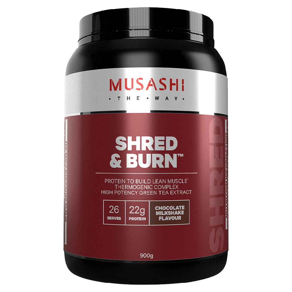 Musashi Shred and Burn & MUSASHI-SHRED-BURN-900G-CHOC