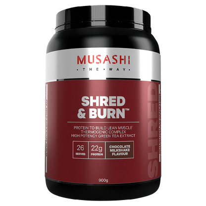 Musashi Shred and Burn & MUSASHI-SHRED-BURN-900G-CHOC