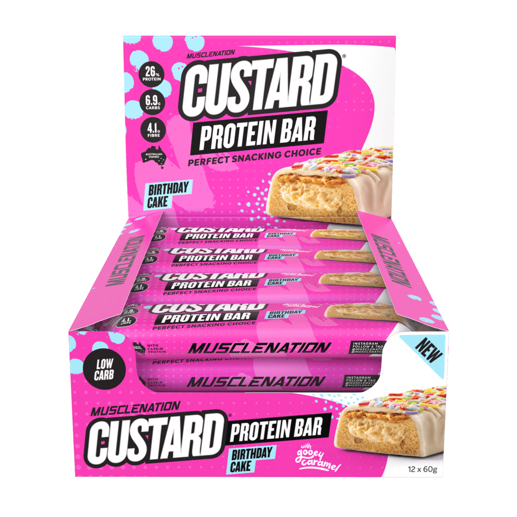 Custard Protein Bar Muscle Nation High protein bars