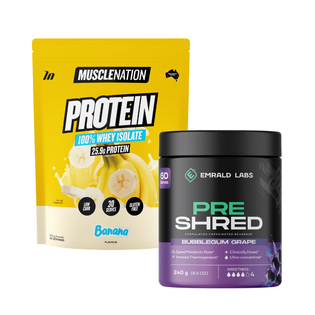 Muscle Nation Protein + Pre Shred