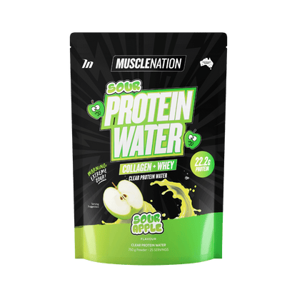 Protein Water | Collagen + Whey Muscle Nation Protein water 25 Serves Sour Apple