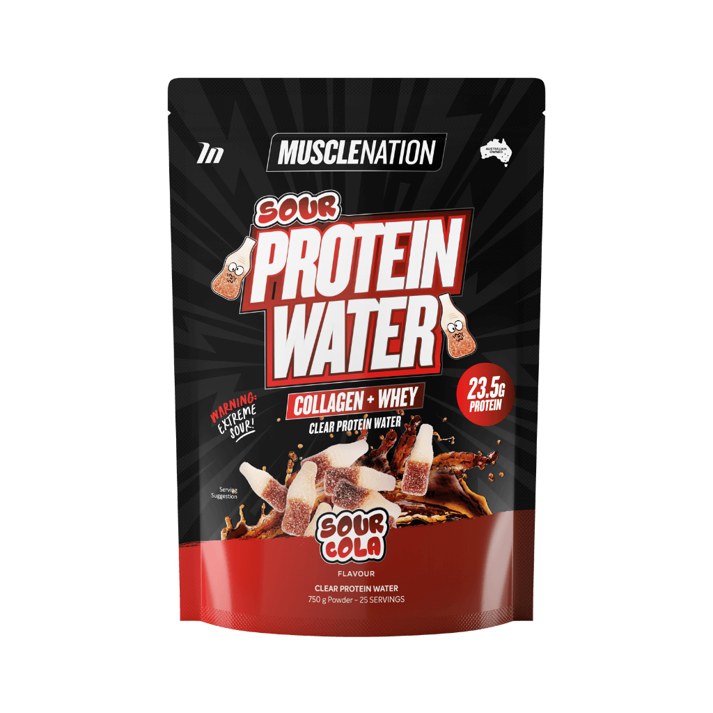 Protein Water | Collagen + Whey Muscle Nation Protein water 25 Serves Sour Cola