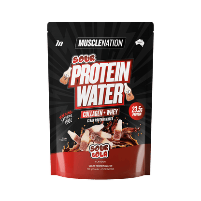 Protein Water | Collagen + Whey Muscle Nation Protein water 25 Serves Sour Cola