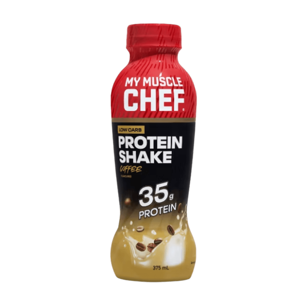 Protein Shake (2) & Protein Shake My Muscle Chef Drinks ready to drink Box of 12 Coffee