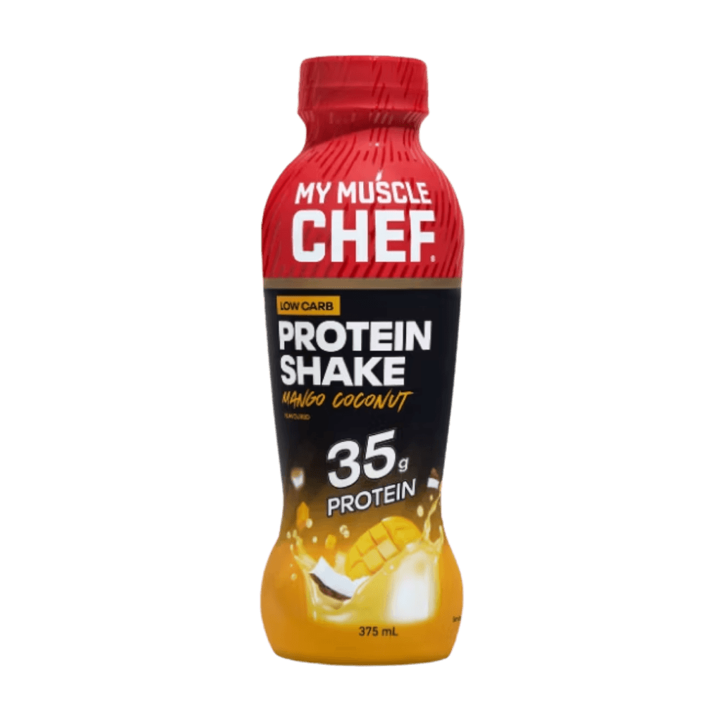 Protein Shake & Protein Shake My Muscle Chef Drinks ready to drink Box of 12 Mango Coconut