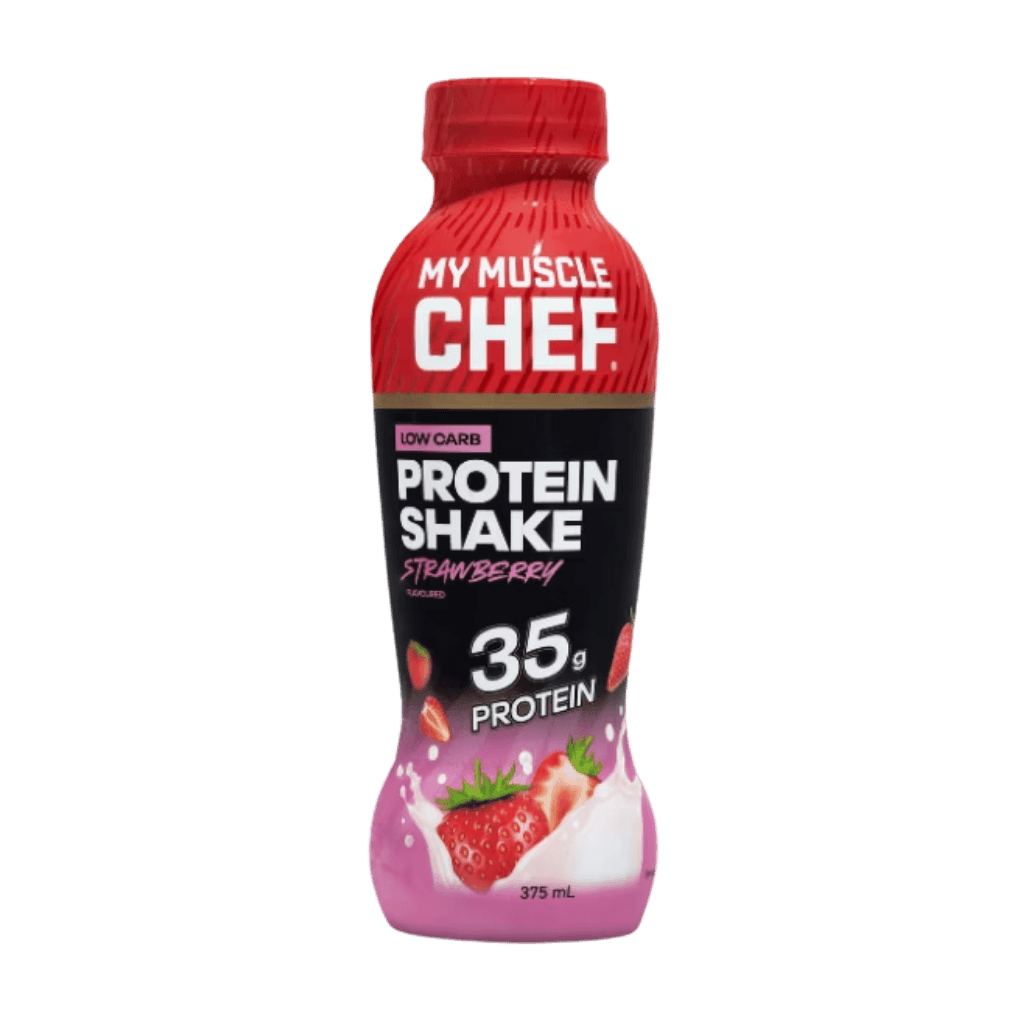 Protein Shake (1) & Protein Shake My Muscle Chef Drinks ready to drink Box of 12 Strawberry