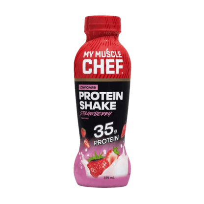 Protein Shake (1) & Protein Shake My Muscle Chef Drinks ready to drink Box of 12 Strawberry
