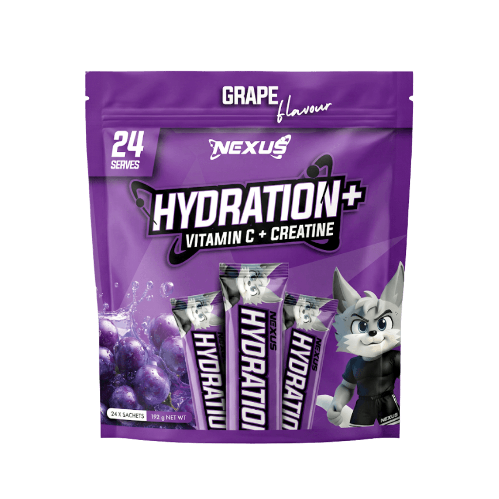 Hydration+ Nexus Electrolyte supplements 24 Sachets Grape