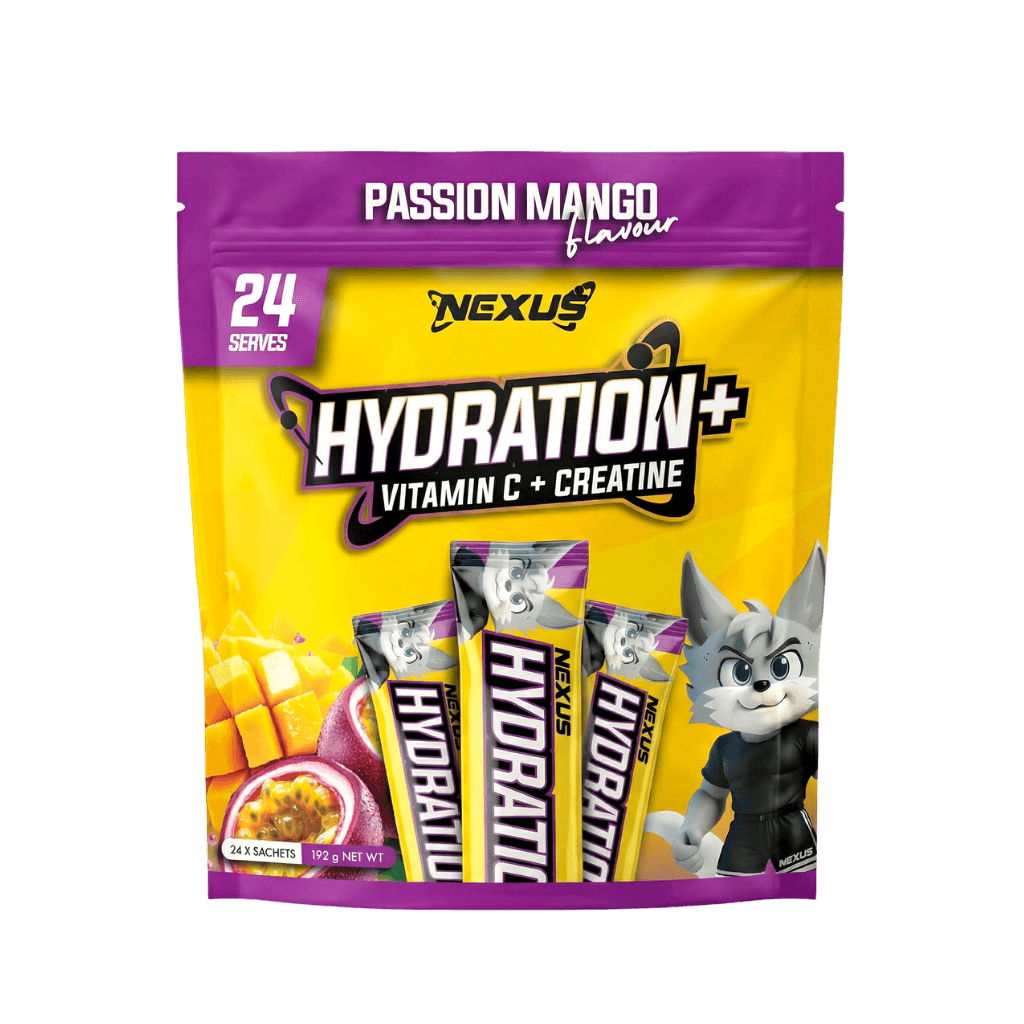Hydration+ Nexus Electrolyte supplements 24 Sachets Passion Mango