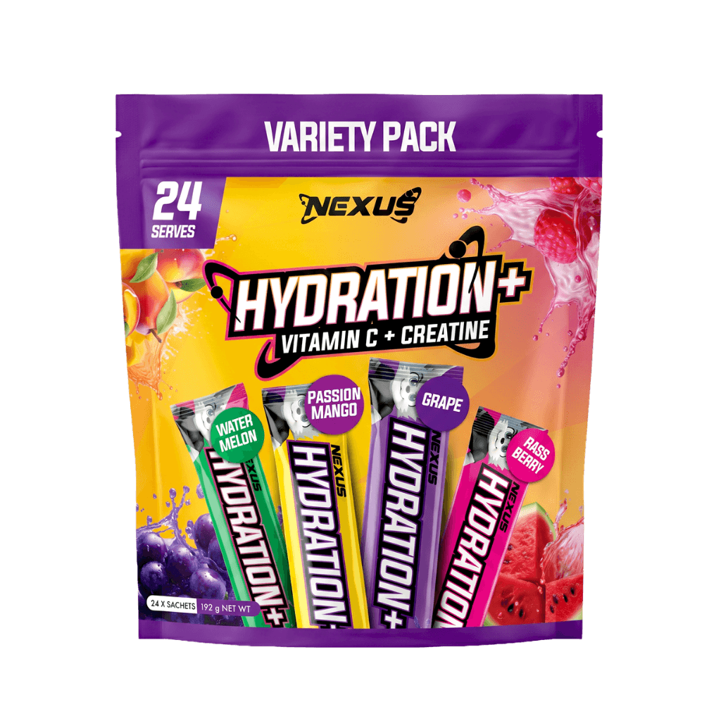 Hydration+ Nexus Electrolyte supplements 24 Sachets Variety Pack
