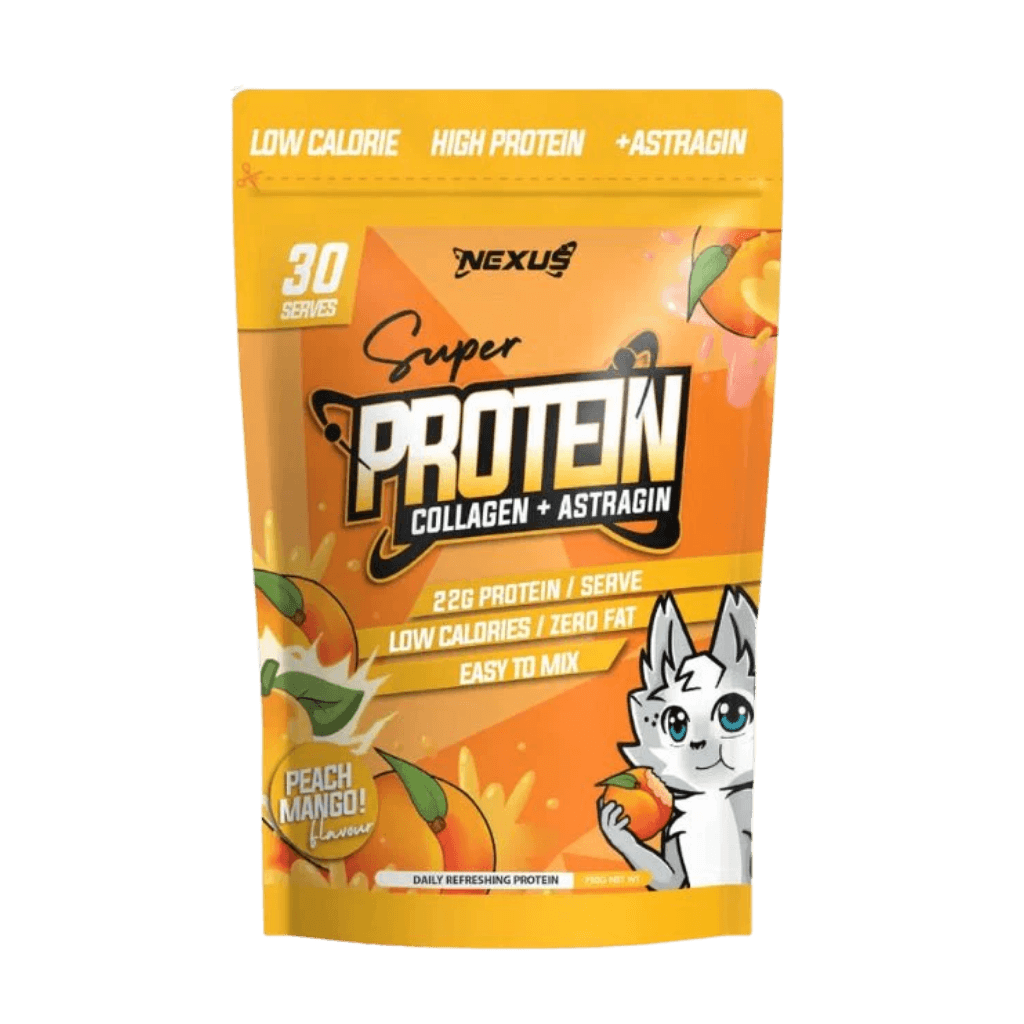 Super Protein Water Nexus Collagen protein powder 30 Serves Peach Mango