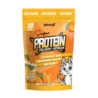 Super Protein Water Nexus Collagen protein powder 30 Serves Peach Mango