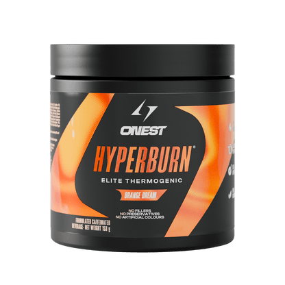 Hyperburn (3) & Hyperburn Onest Fat burners supplements 30 Serves Orange Dream