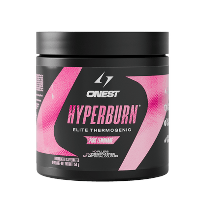 Hyperburn (5) & Hyperburn Onest Fat burners supplements 30 Serves Pink Lemonade