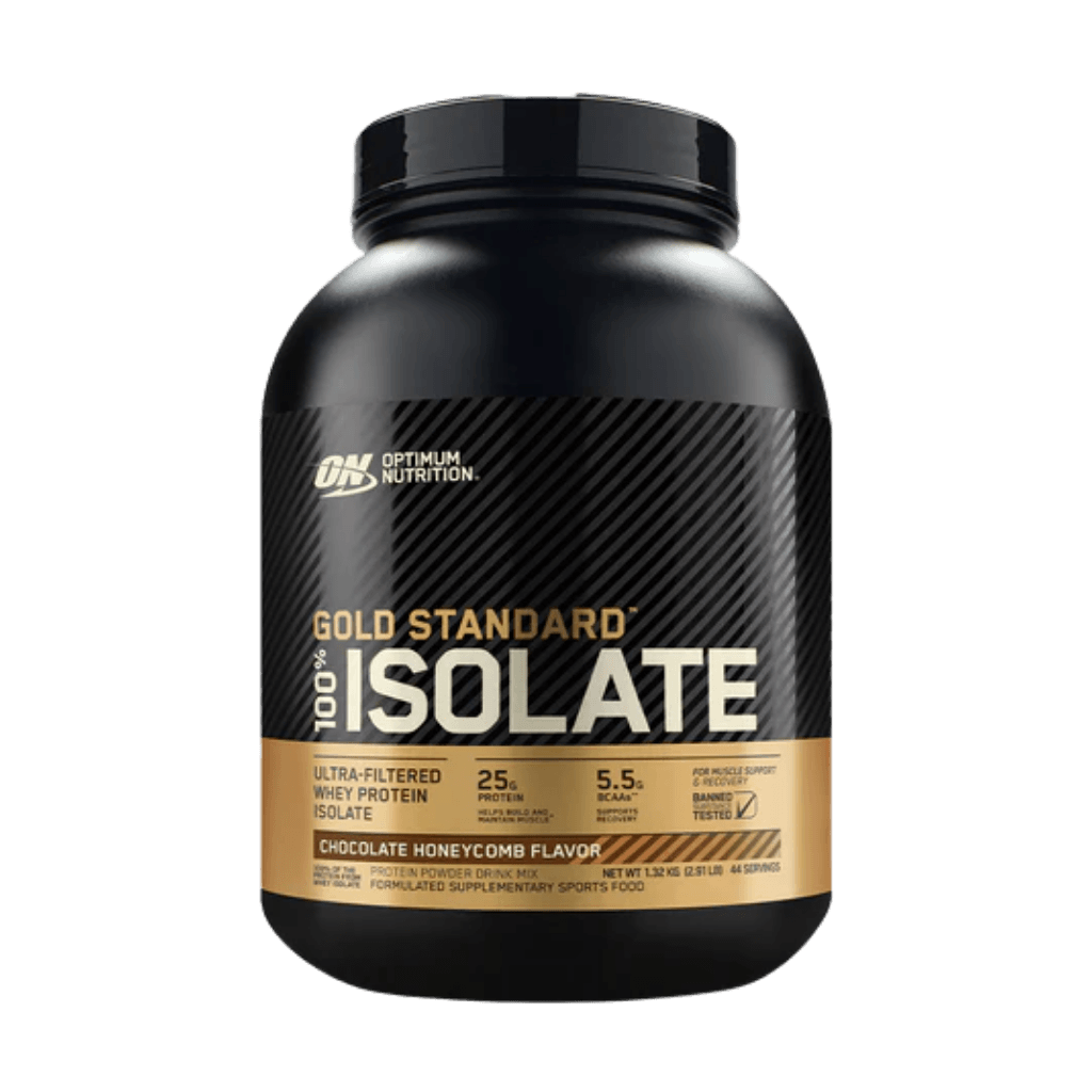 Gold Standard 100% Isolate Optimum Nutrition Whey protein isolate 44 Serves (1.32kg) Chocolate Honeycomb