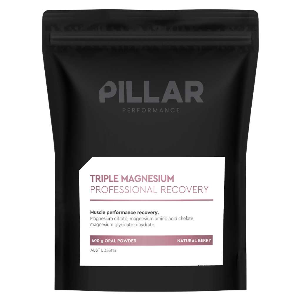Triple Magnesium Pillar Performance Magnesium supplements 400g (Pouch) Natural Berry
