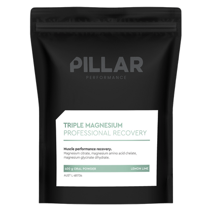 Triple Magnesium Pillar Performance Magnesium supplements 400g (Pouch) Lemon Lime