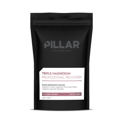 Triple Magnesium Pillar Performance Magnesium supplements 200g (Pouch) Natural Berry