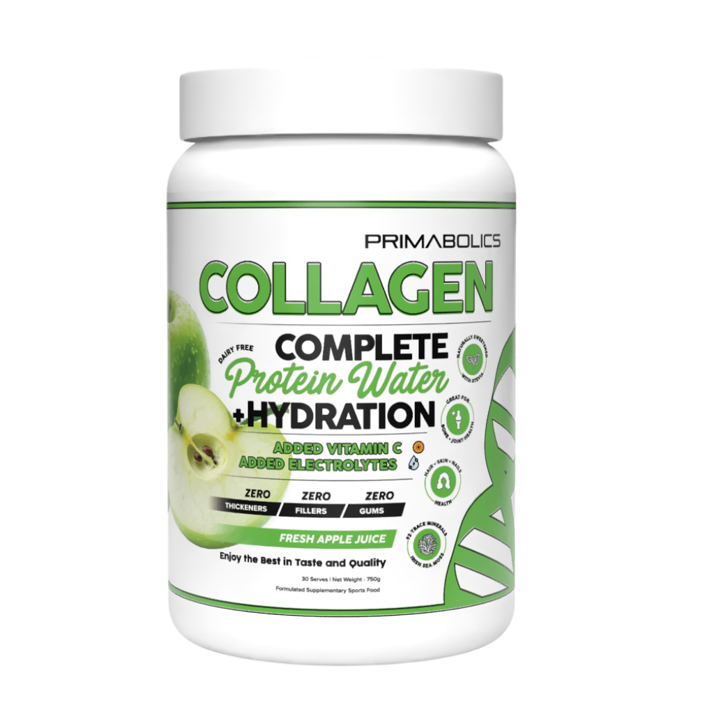 Collagen Protein Water (1) & PRIMABOLICS-COLLAGEN-750g-Apple
