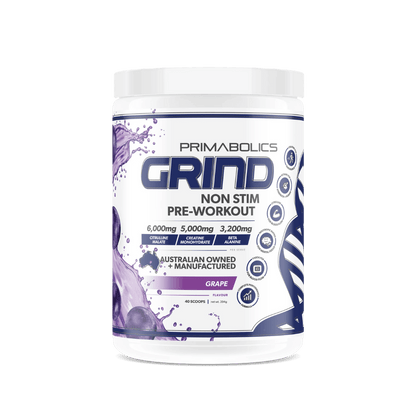 Grind Non-Stim & PRIMABOLICS-GRIND-V2-NON-STIM-40-SCOOP-Grape