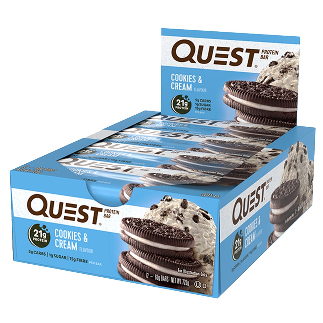 Quest Protein Bar & QUEST-BAR-BOX-12-C&C