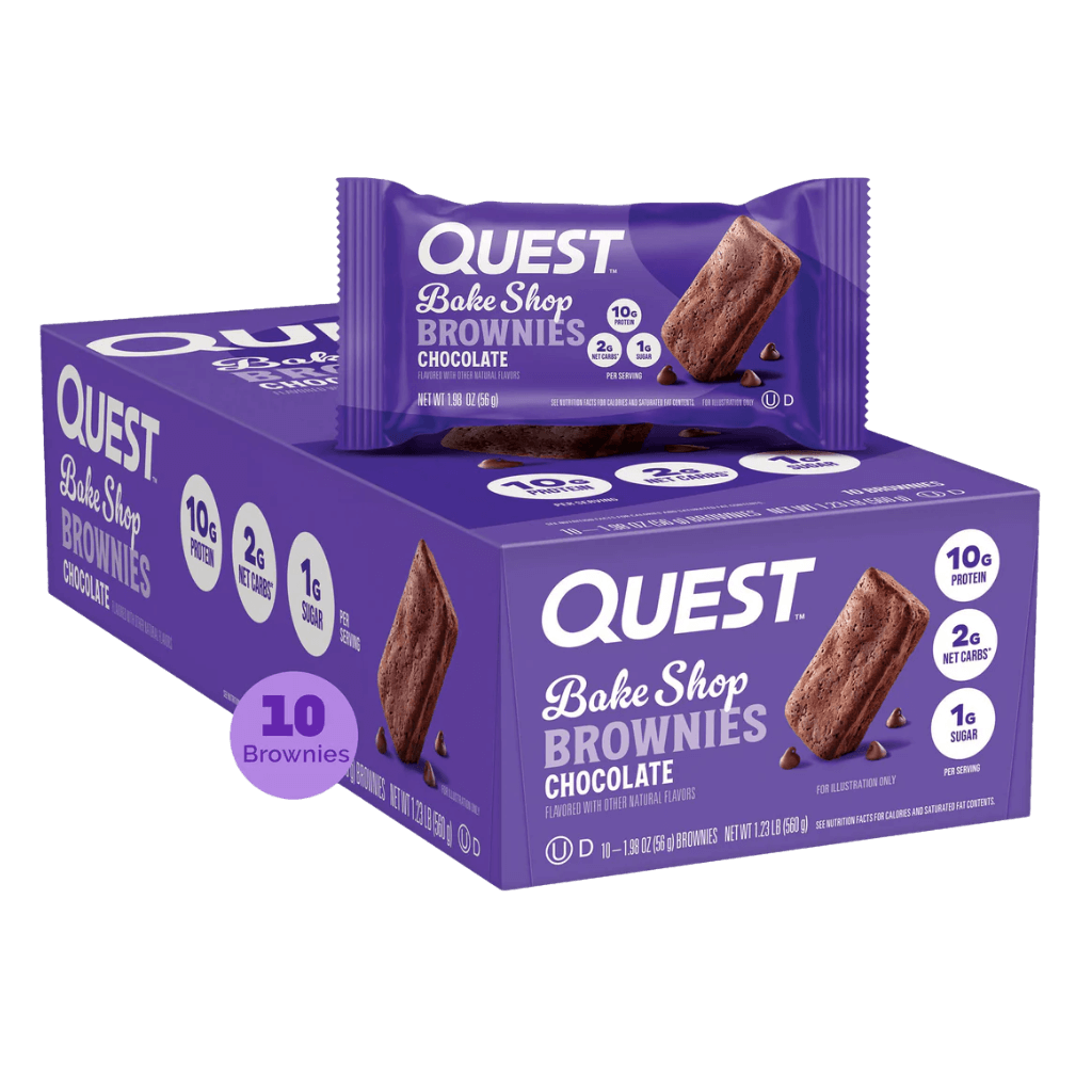 Bake Shop Brownies Quest Protein bars drinks