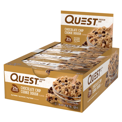 Quest Protein Bar (3) & Quest Protein Bar Quest Protein bars Box of 12 Chocolate Chip Cookie Dough