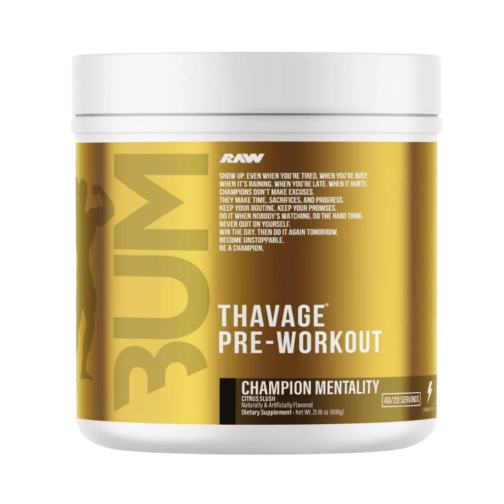 Thavage | CBUM RAW Beta alanine supplements 40 Serves Champion Mentality