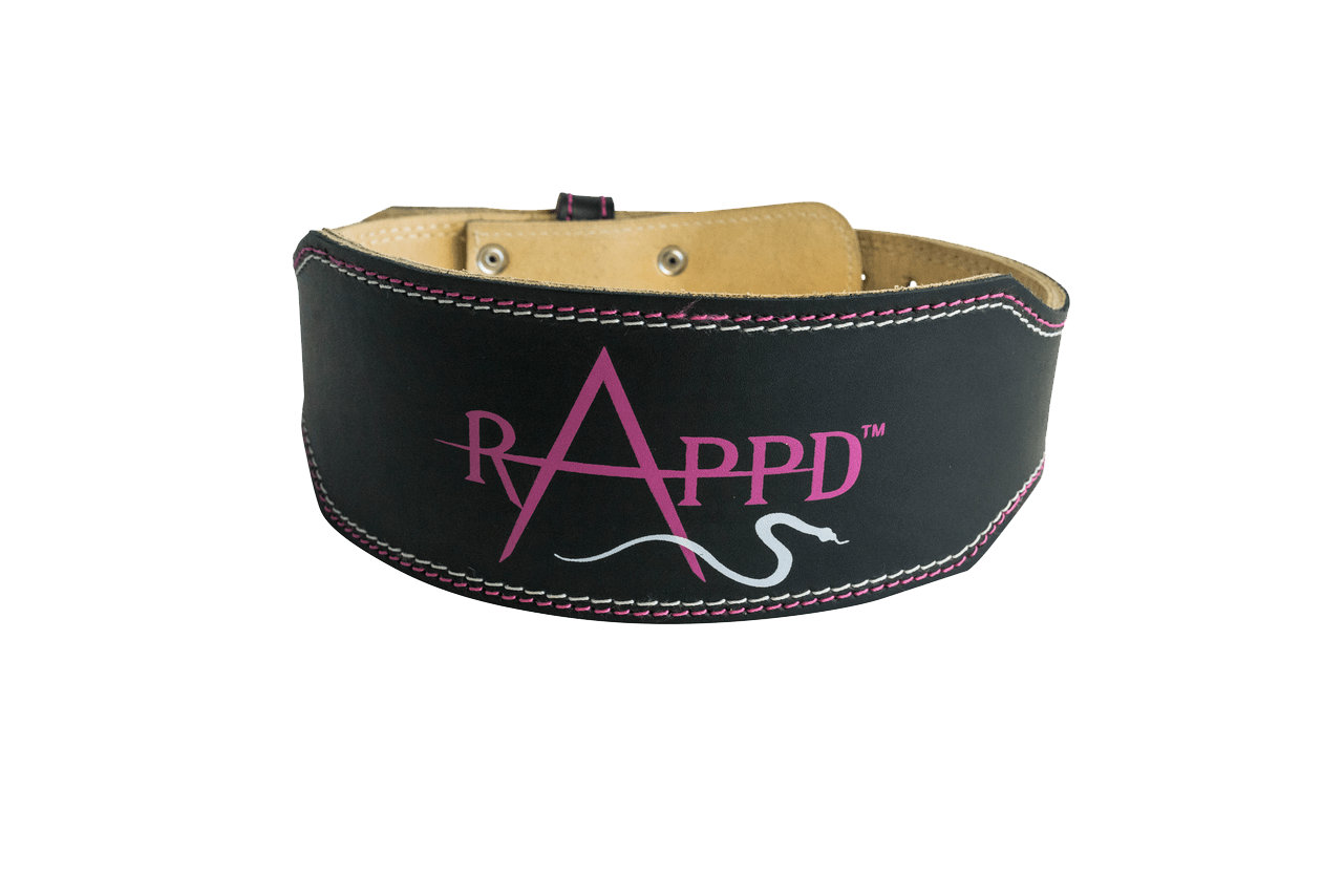 Rapp'd 4" Leather Weight Lifting Belt