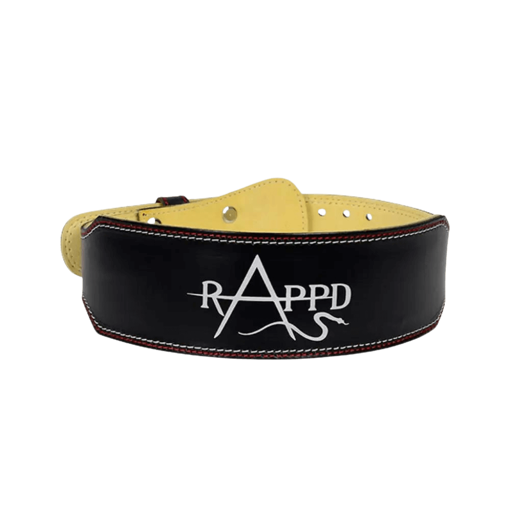 Rapp'd 4" Leather Weight Lifting Belt (1)
