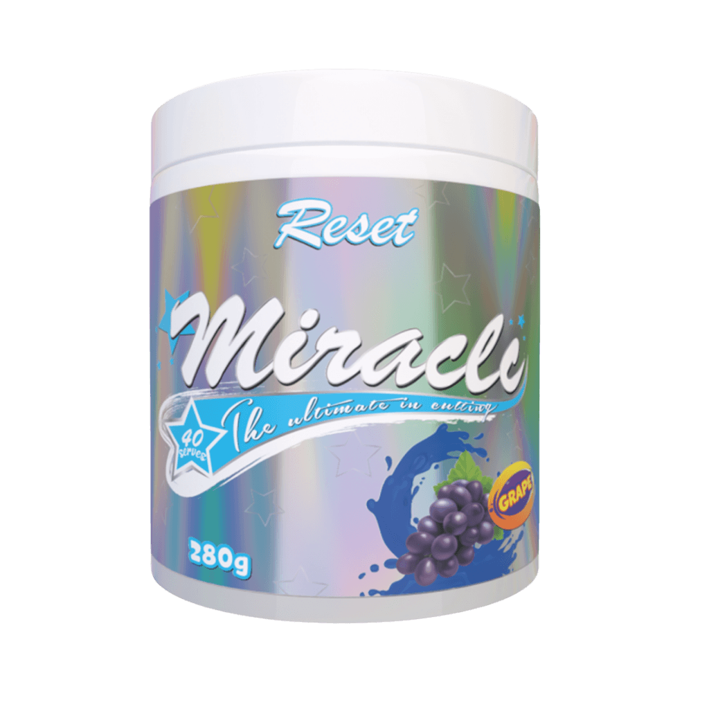 Miracle & Miracle Reset Nutrition Fat burners supplements 40 Serves Grape