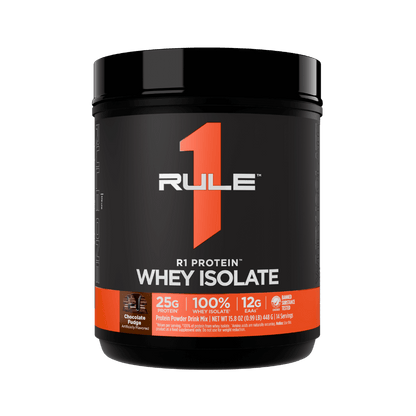 R1 Protein Rule 1 Whey protein isolate 1lb* (small) Chocolate Fudge
