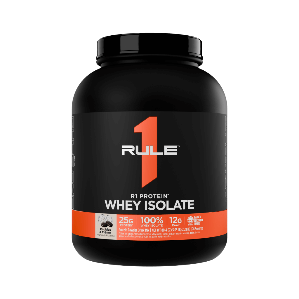 R1 Protein Rule 1 Whey protein isolate 5lb* Cookies and Cream