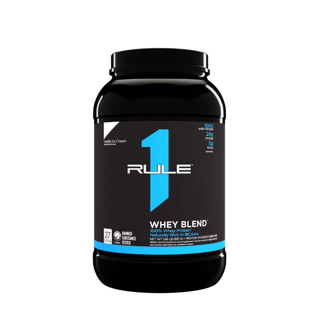R1 Whey Blend (4) & Rule1-Whey-28Srv-896g-VanIceCream