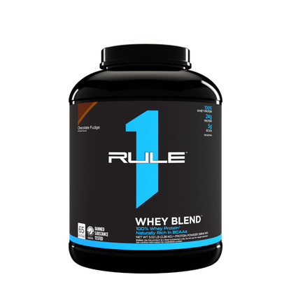 R1 Whey Blend (9) & Rule1-Whey-70Srv-2380g-ChocFudge